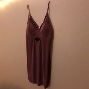 Purple Zip Up Dress